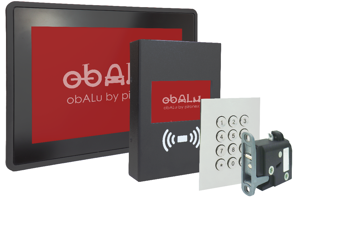 RFID PIN QR Zugangssystem und Zutrittskontrolle für Schließanlagen by obALu