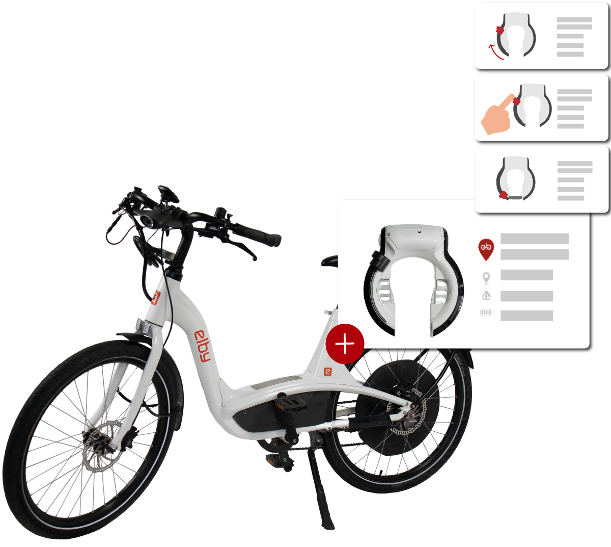 Smart Lock Schloss mit Bluetooth und App für Bike Sharing by obALu